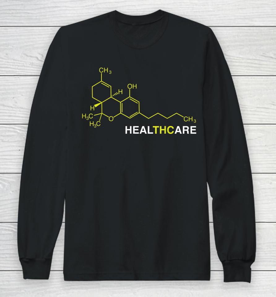 Thc Healthcare Cannabis Medical Marijuana Long Sleeve T-Shirt