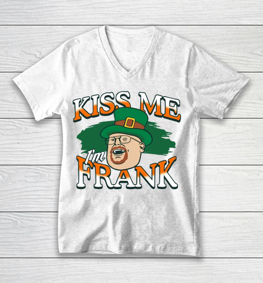 The 2024 St. Patrick’s Day Kiss Me I'm Frank Unisex V-Neck T-Shirt