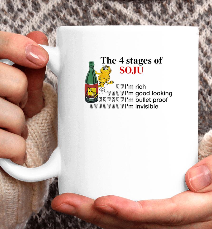 The 4 Stages Of Soju I'm Rich I'm Good Looking Coffee Mug