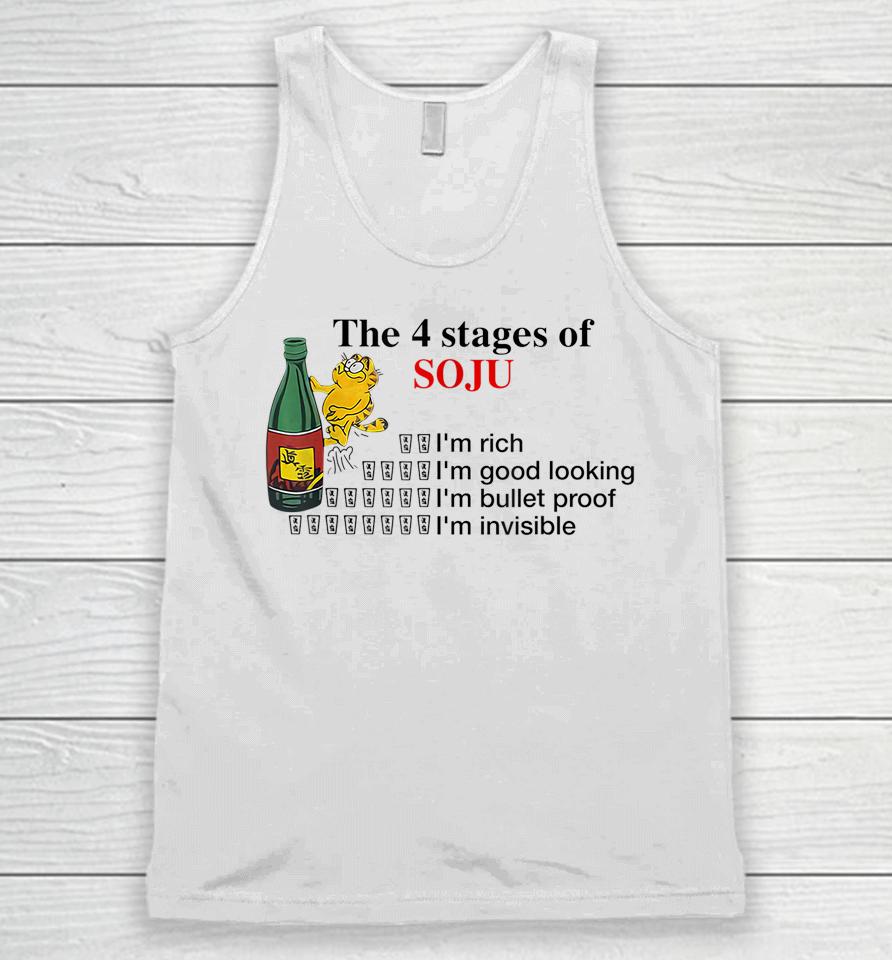 The 4 Stages Of Soju I'm Rich I'm Good Looking Unisex Tank Top