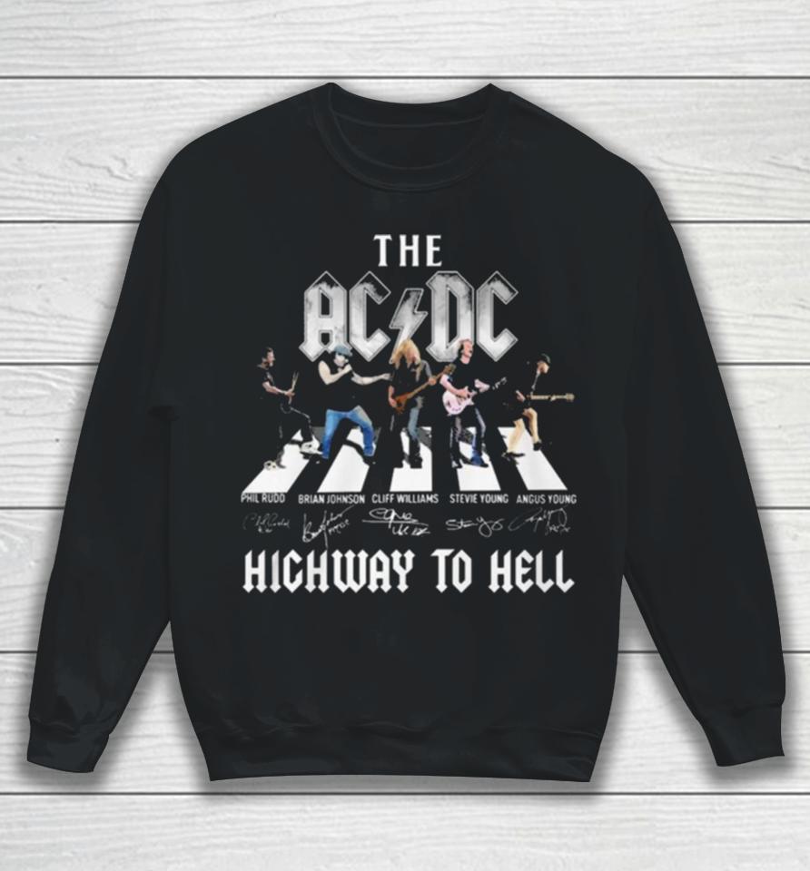 The Acdc Highway To Hell Phil Signatures Sweatshirt