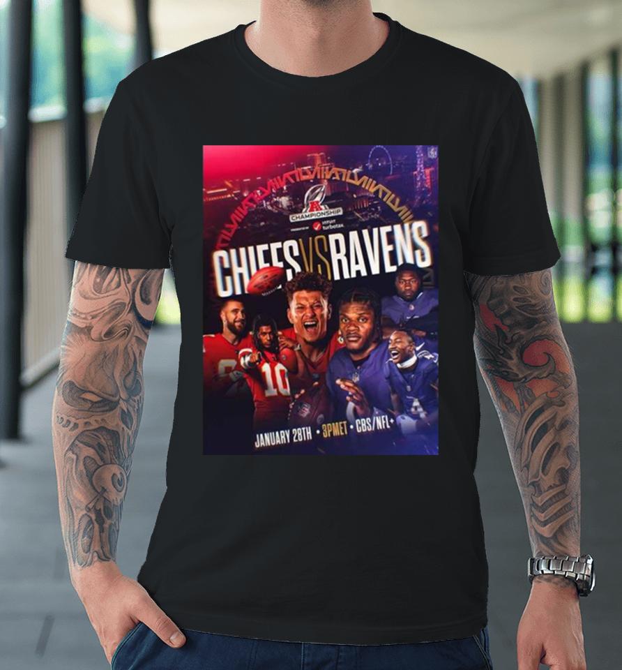 The Afc Championship Is Set Kansas City Chiefs Vs Baltimore Ravens Nfl Playoffs 2023 2024 Premium T-Shirt