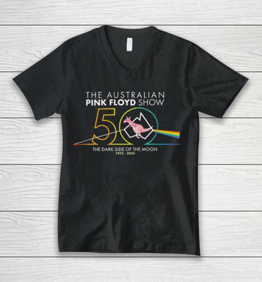 The Australian Pink Floyd Show The Dark Side Of The Moon 1973 – 2023 Unisex V-Neck T-Shirt