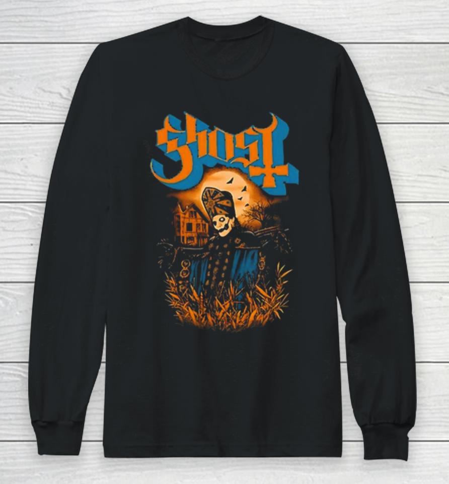 The Band Ghost Scarecrow Halloween 2024 Long Sleeve T-Shirt