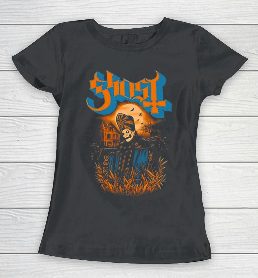 The Band Ghost Scarecrow Halloween 2024 Women T-Shirt
