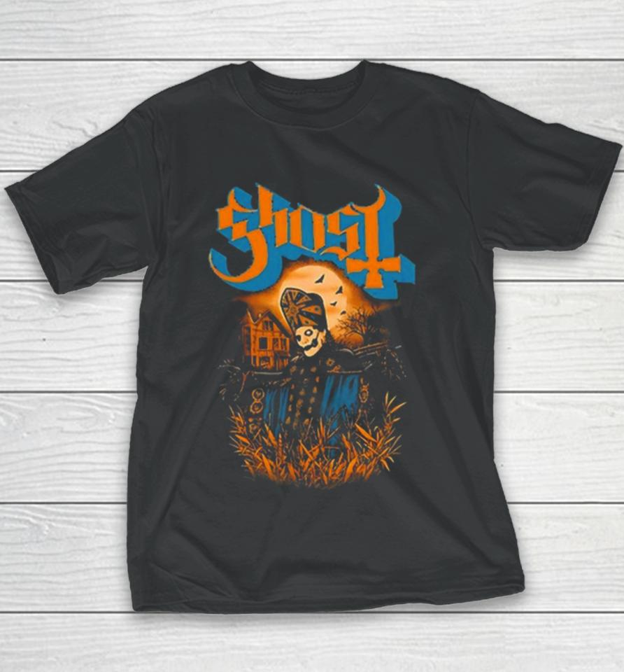 The Band Ghost Scarecrow Halloween 2024 Youth T-Shirt