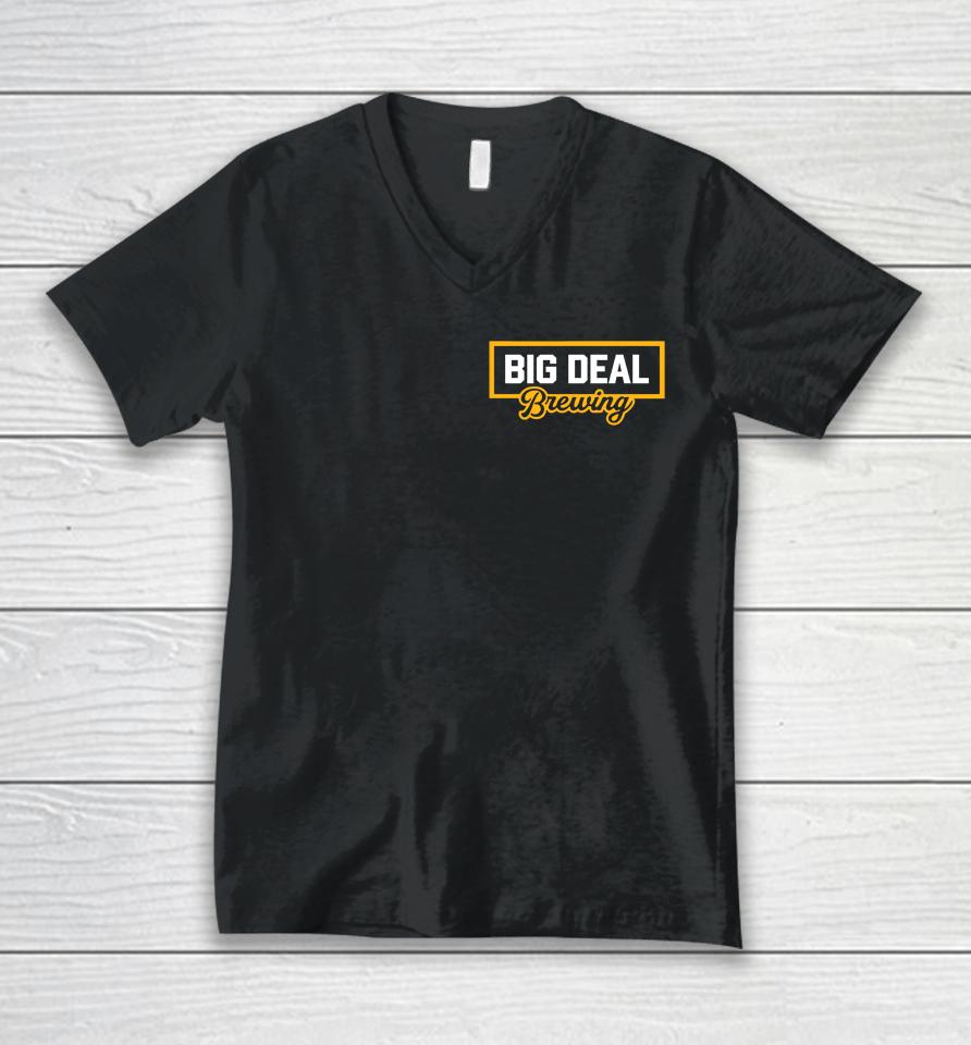 The Barstool Sports Store Big Deal Brewing Unisex V-Neck T-Shirt