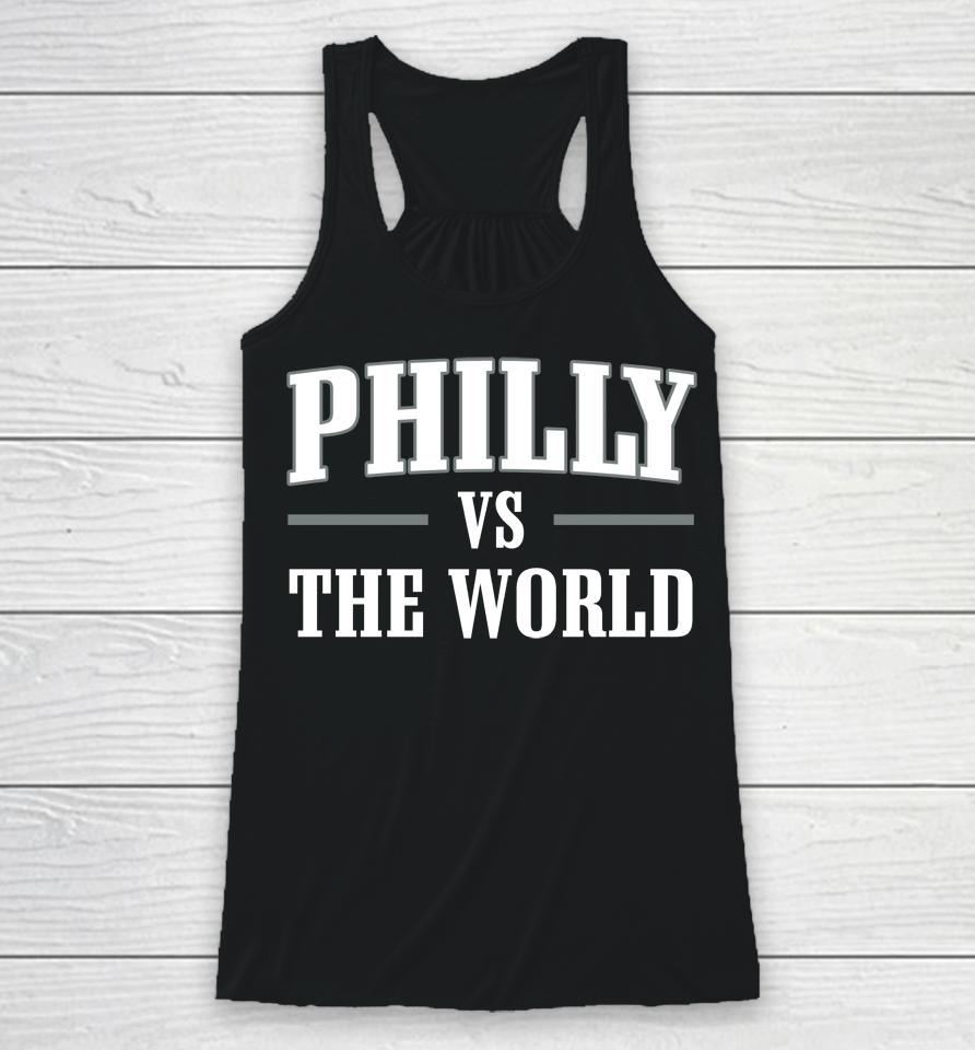 The Barstool Sports Store Philly Vs The World Racerback Tank
