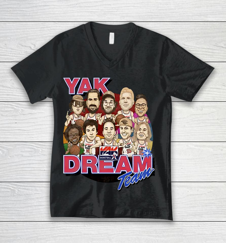 The Barstool Sports Store Yak Dream Team Unisex V-Neck T-Shirt