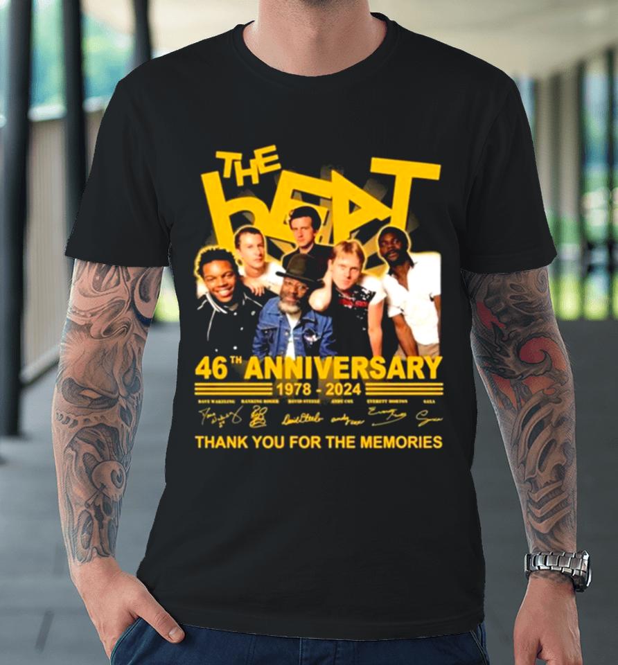 The Beat 46Th Anniversary 1978 2024 Thank You For The Memories Signatures Premium T-Shirt