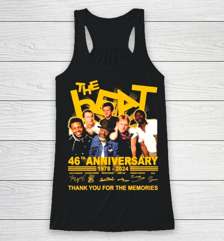 The Beat 46Th Anniversary 1978 2024 Thank You For The Memories Signatures Racerback Tank