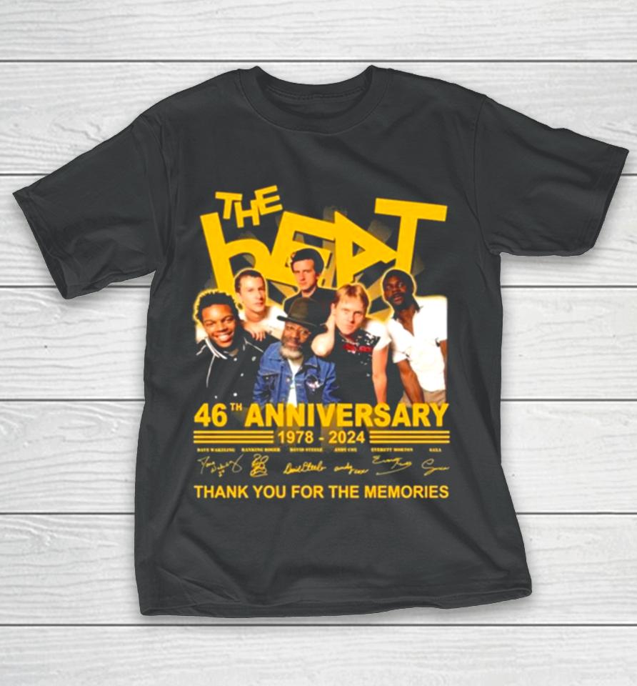 The Beat 46Th Anniversary 1978 2024 Thank You For The Memories Signatures T-Shirt