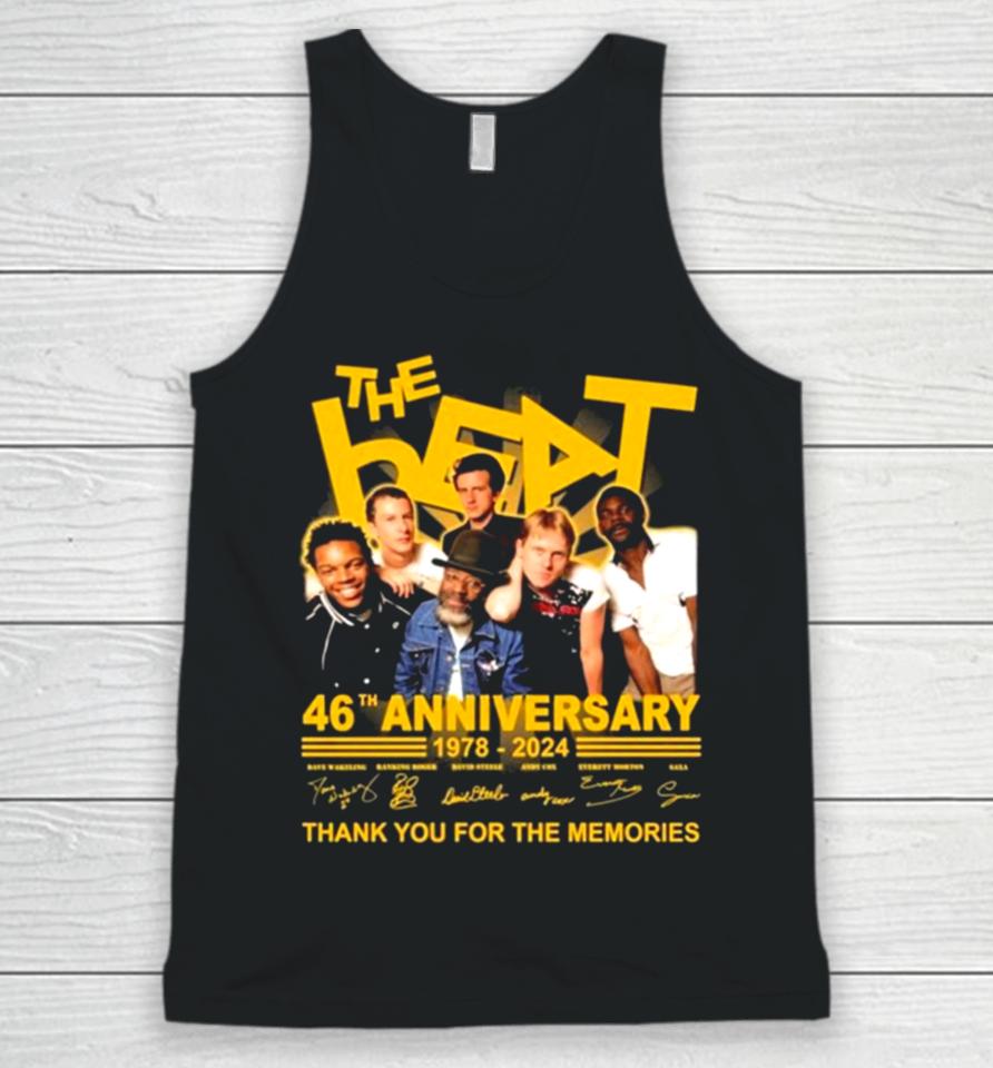 The Beat 46Th Anniversary 1978 2024 Thank You For The Memories Signatures Unisex Tank Top