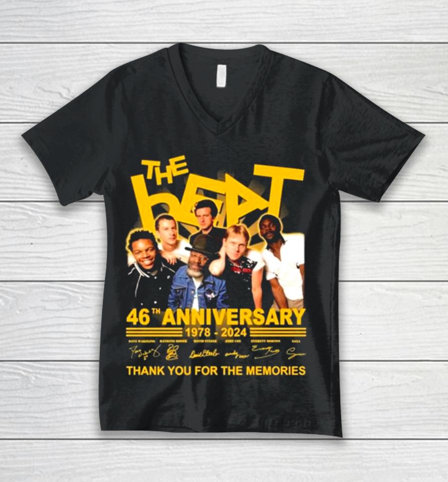 The Beat 46Th Anniversary 1978 2024 Thank You For The Memories Signatures Unisex V-Neck T-Shirt