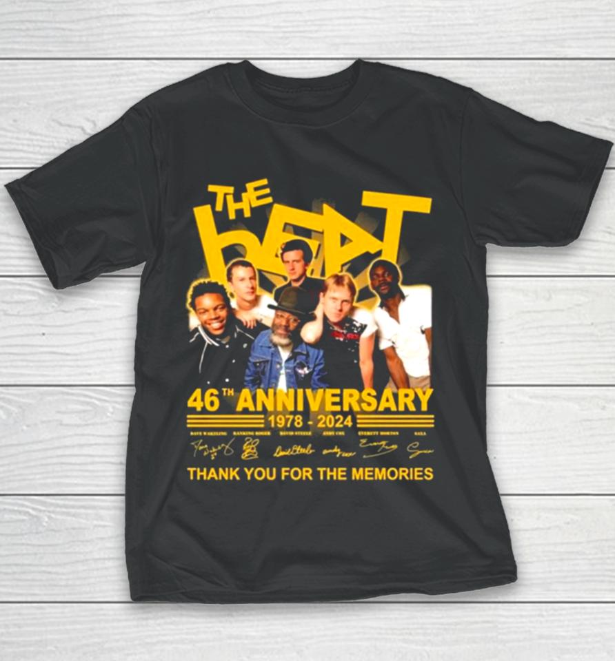 The Beat 46Th Anniversary 1978 2024 Thank You For The Memories Signatures Youth T-Shirt