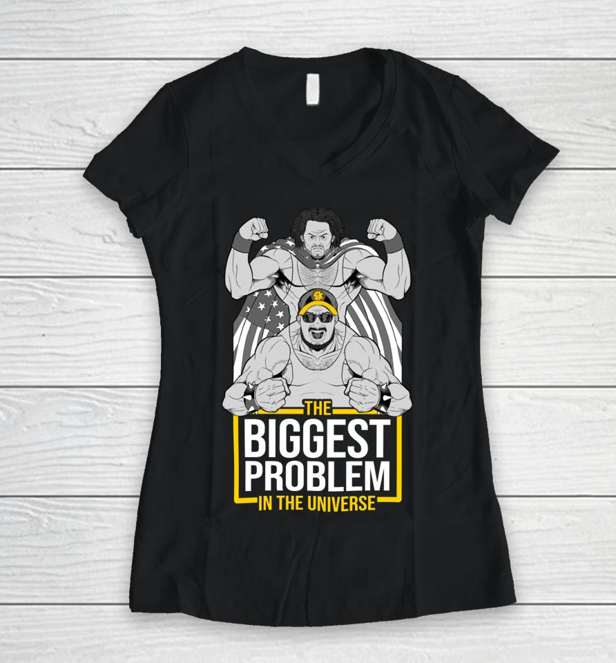 The Biggest Problem In The Universe Women V-Neck T-Shirt
