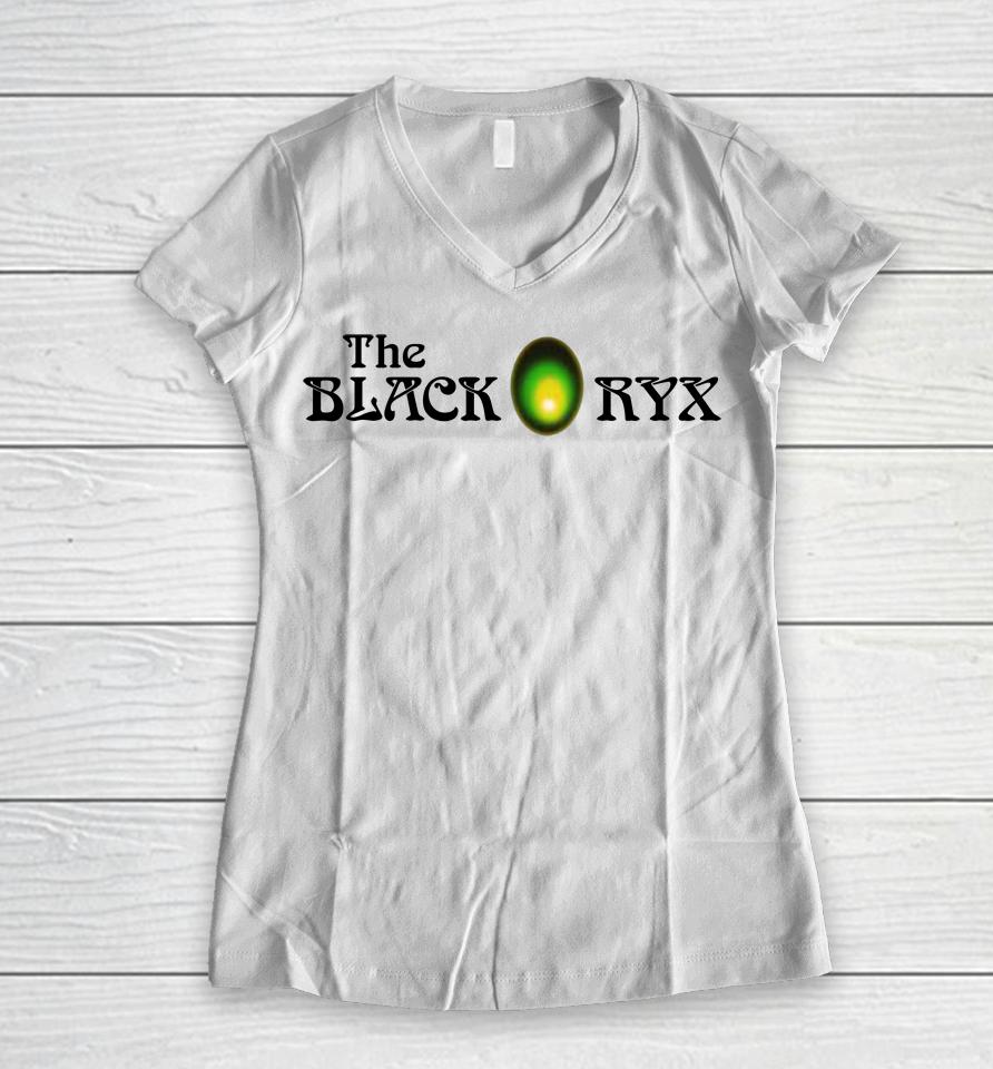 The Black Onyx Tetris Movie Women V-Neck T-Shirt