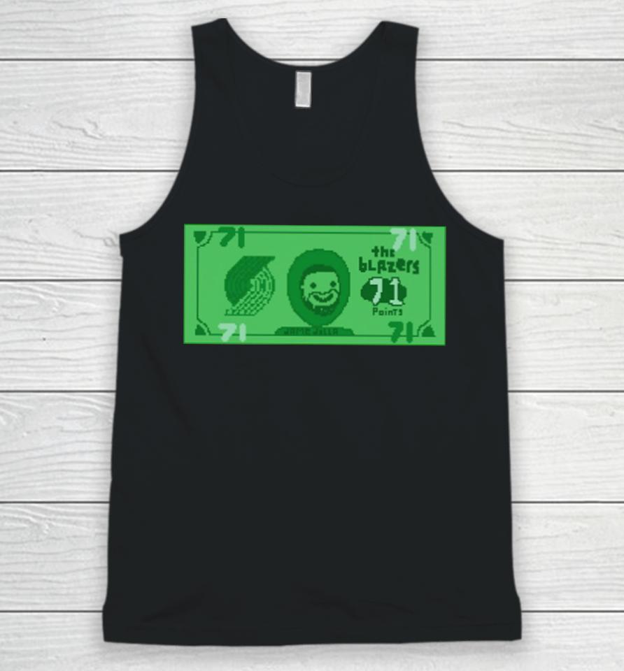 The Blazers 71 Points Dame Dolla Unisex Tank Top