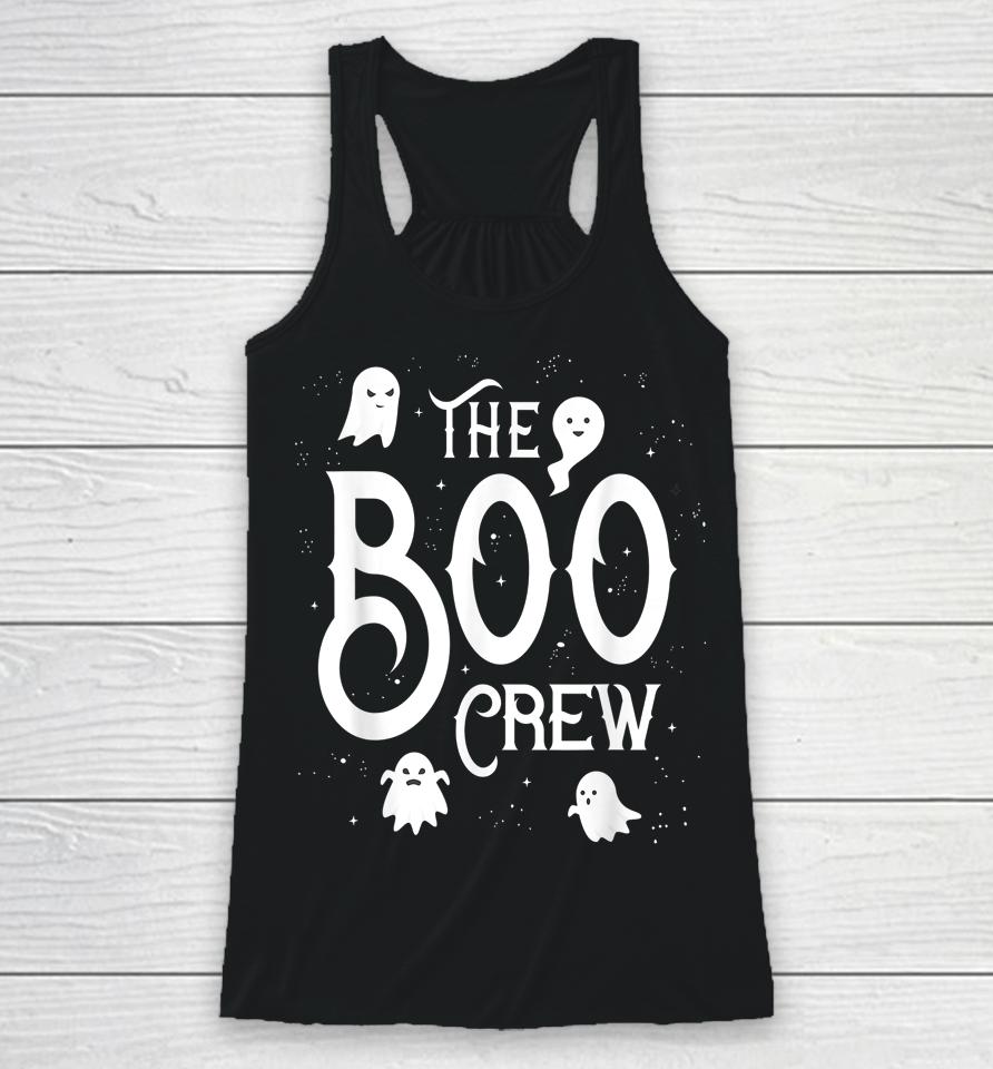 The Boo Crew Halloween Ghost Costume Racerback Tank