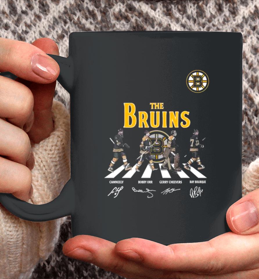 The Boston Bruins Cam Neely Bobby Orr Gerry Cheevers Ray Bourque Abbey Road Signatures 2023 Coffee Mug