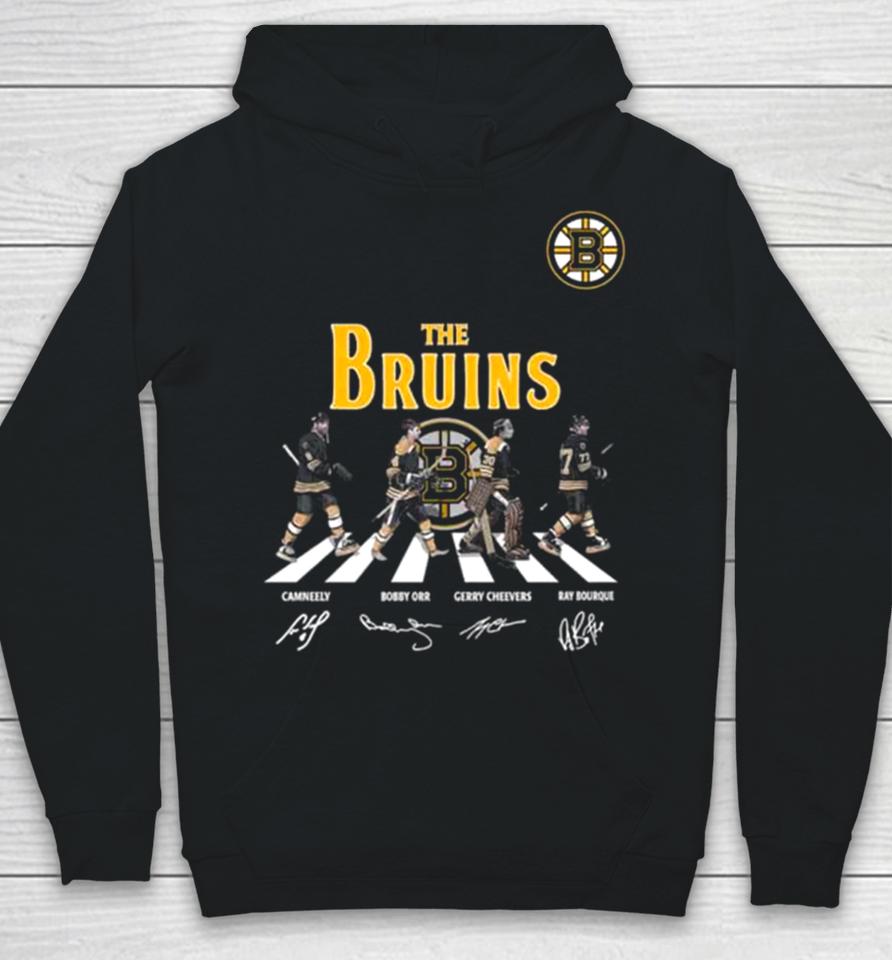 The Boston Bruins Cam Neely Bobby Orr Gerry Cheevers Ray Bourque Abbey Road Signatures 2023 Hoodie
