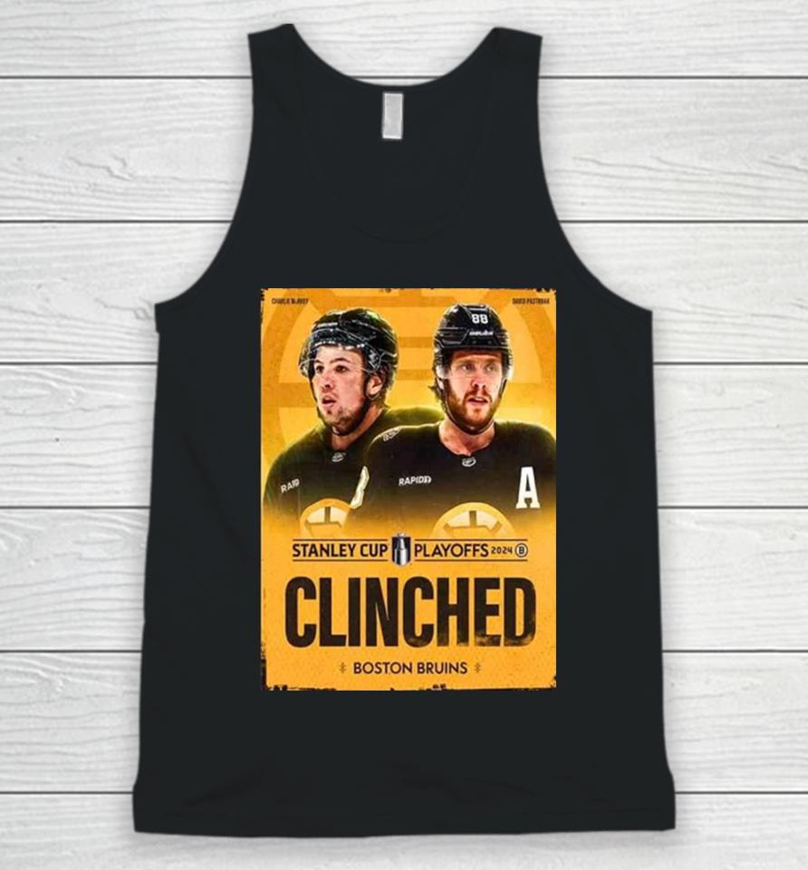 The Boston Bruins Have Secured Their Spot In The Stanley Cup Playoffs 2024 Nhl Unisex Tank Top