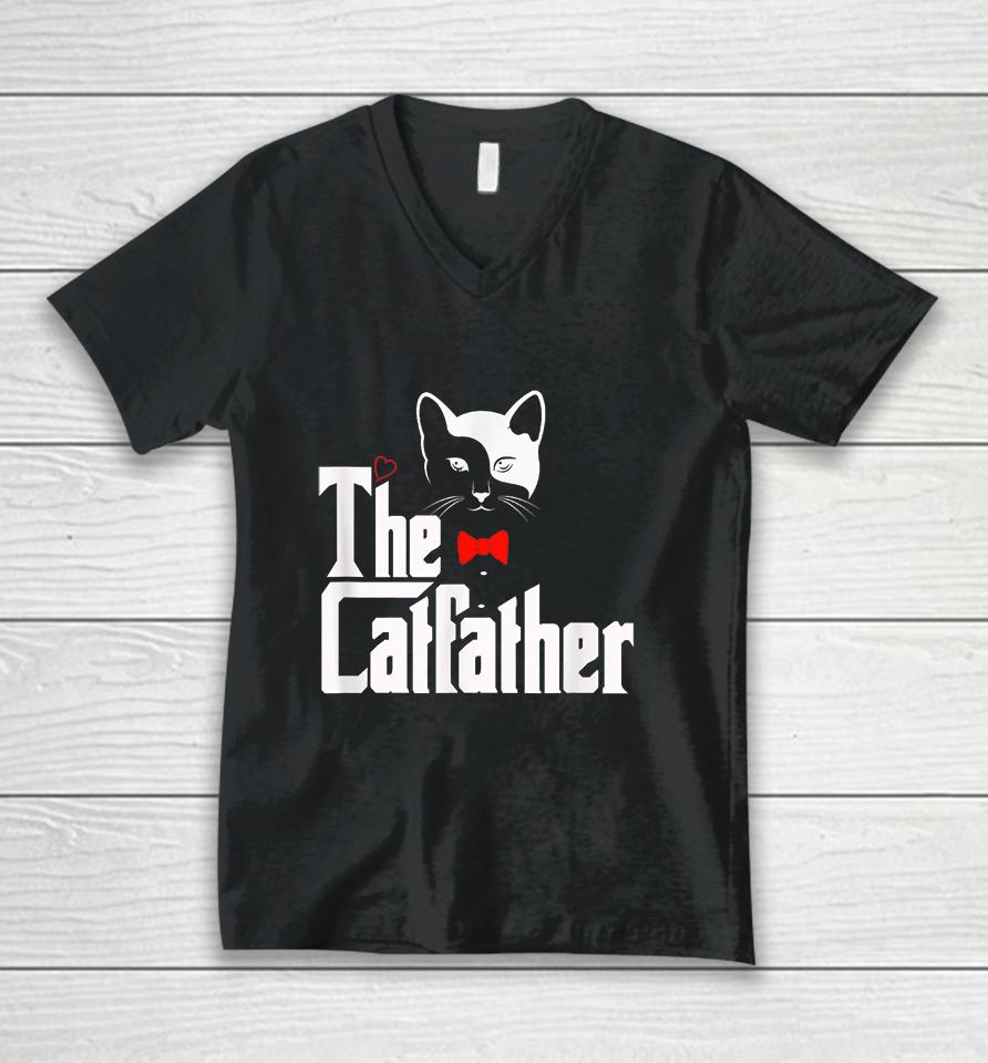 The Catfather Unisex V-Neck T-Shirt