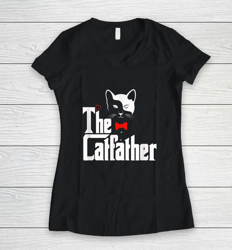 The Catfather Women V-Neck T-Shirt