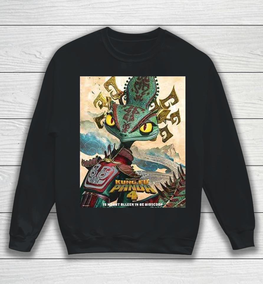 The Chameleon New Charater Posters For Kung Fu Panda 4 Releasing In Theateers On March 8 Sweatshirt