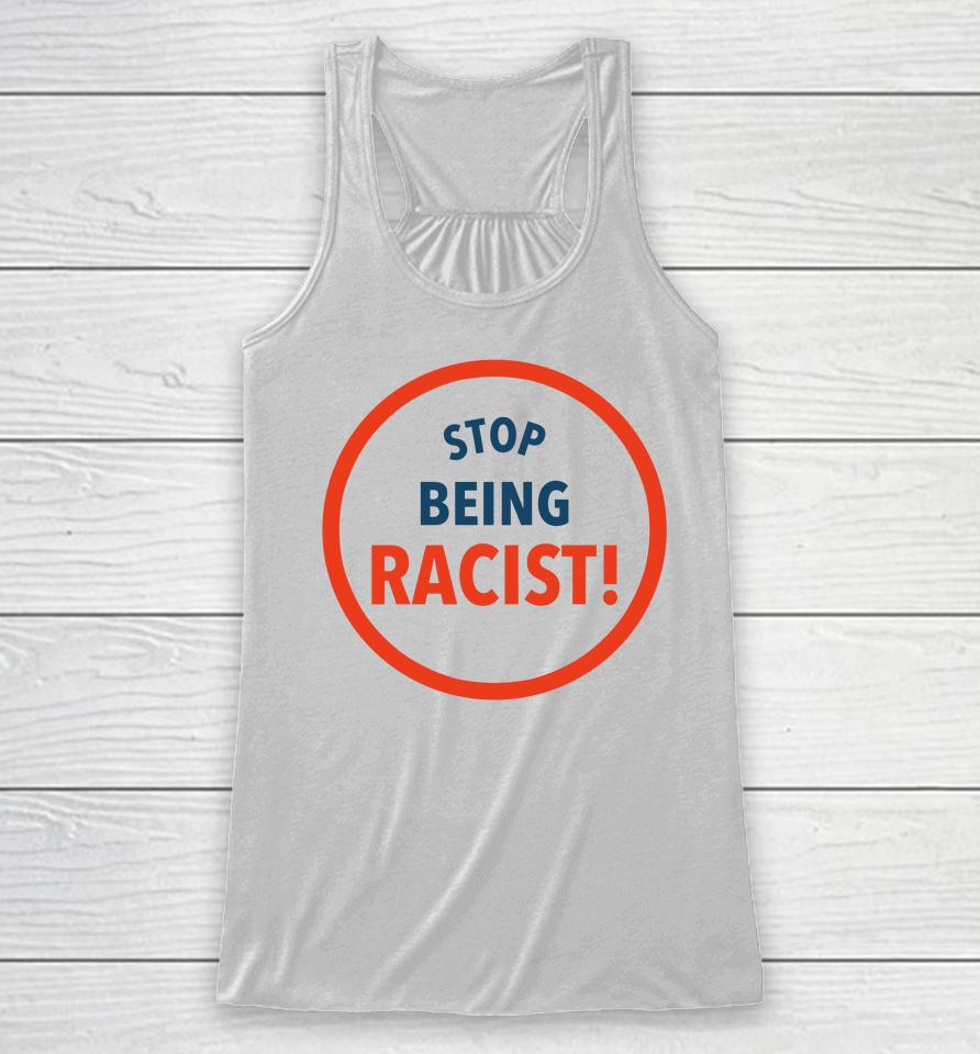 The Charity Match Stop Being Racist Racerback Tank