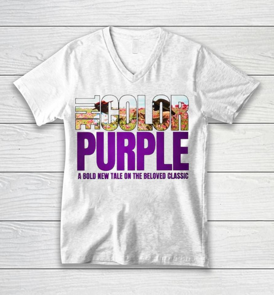 The Color Purple A Bold New Tale On The Beloved Movie 2023 Unisex V-Neck T-Shirt