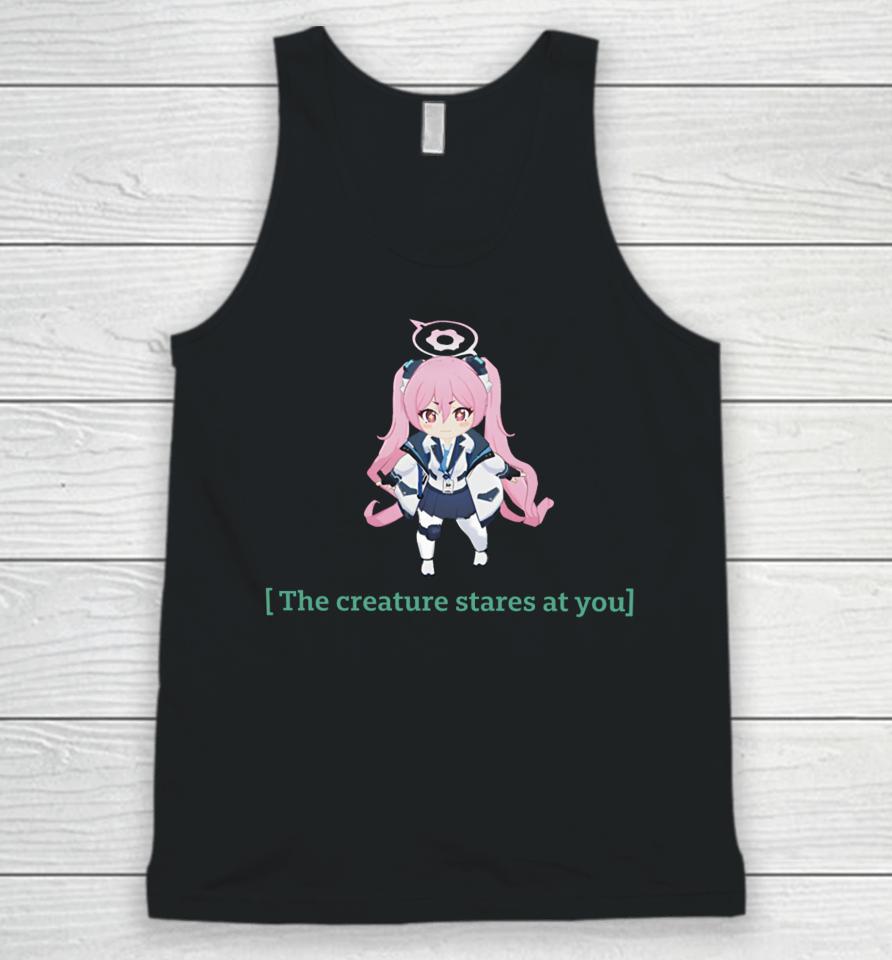 The Creature Stares At You Unisex Tank Top