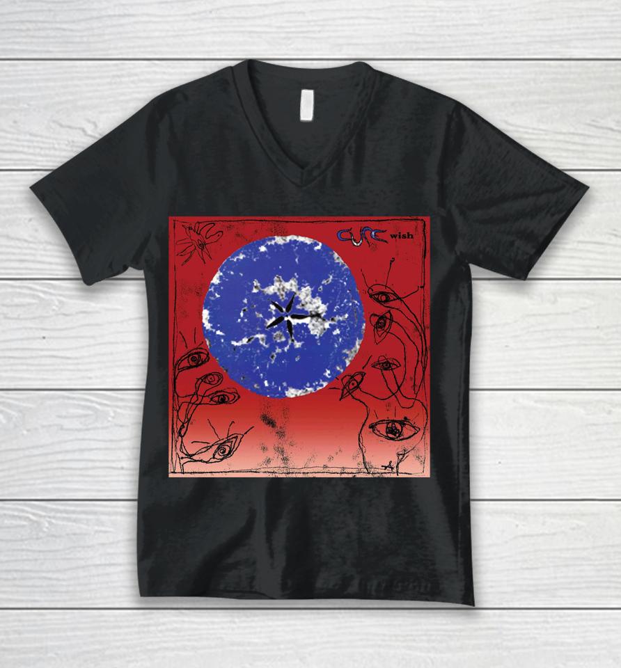 The Cure Merch Wish 30Th Album Unisex V-Neck T-Shirt