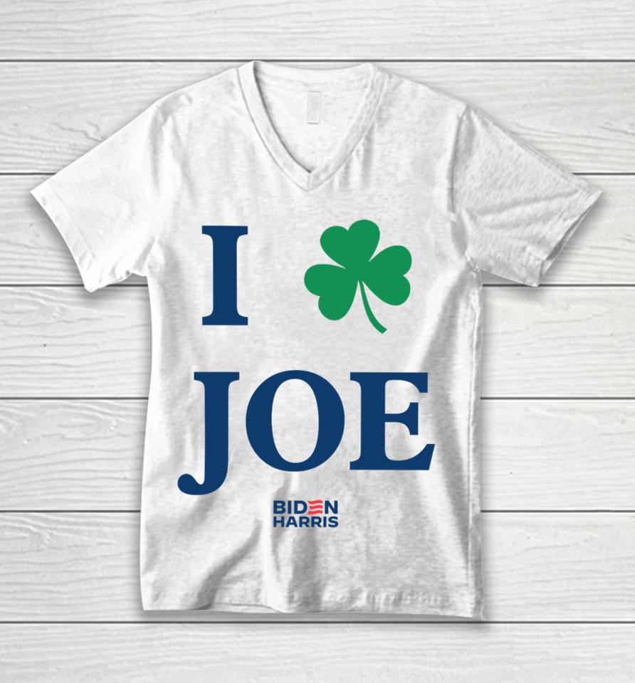 The Democrats Shamrock Joe Biden Unisex V-Neck T-Shirt