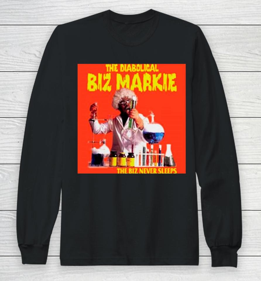 The Diabolical Biz Markie The Biz Never Sleeps Long Sleeve T-Shirt