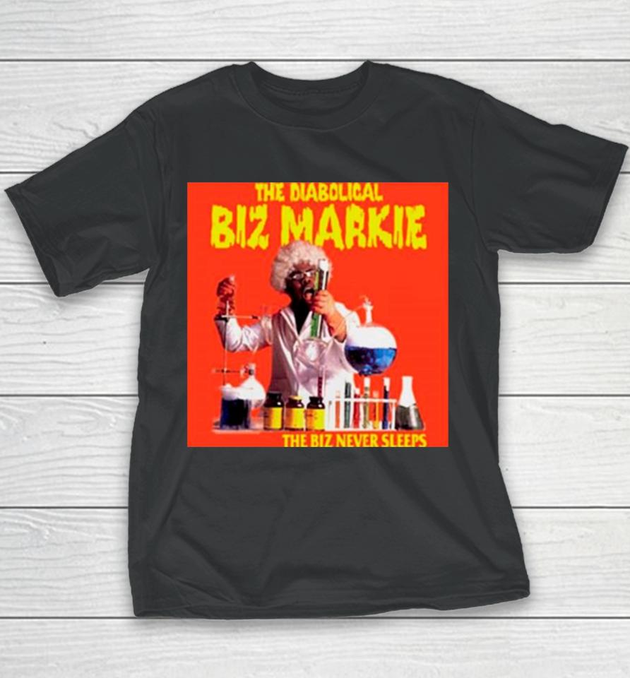 The Diabolical Biz Markie The Biz Never Sleeps Youth T-Shirt