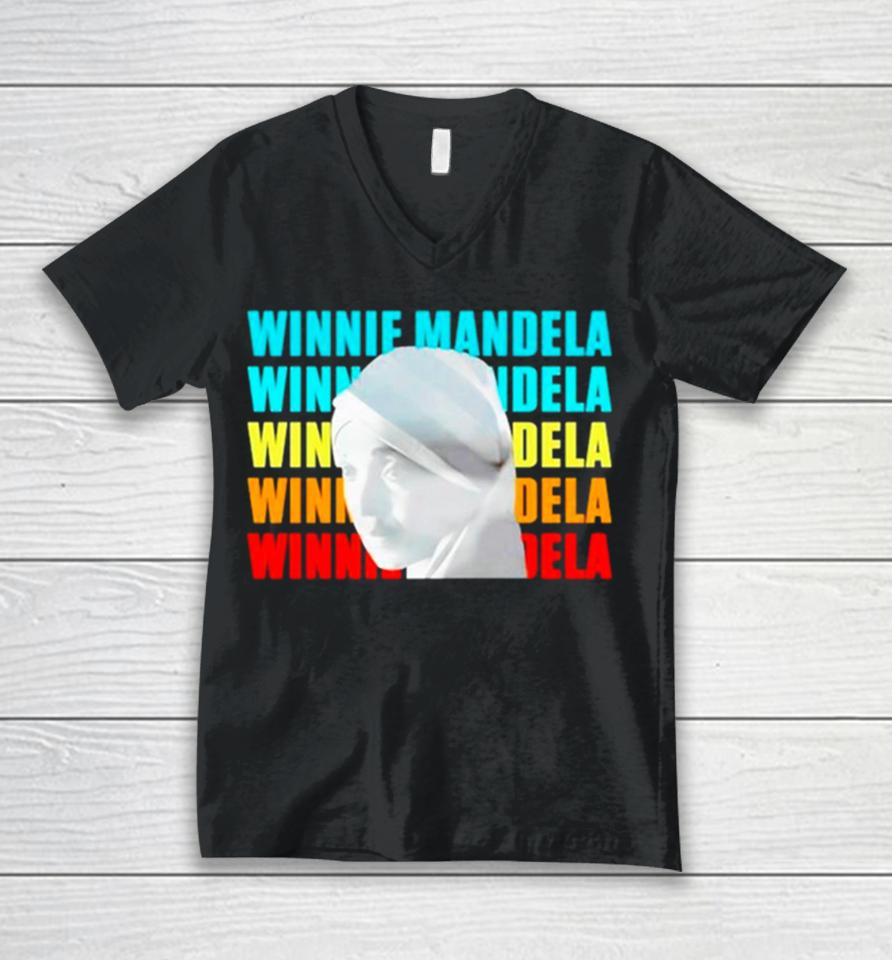 The Eff Deputy President Wearing Winnie Mandela Unisex V-Neck T-Shirt