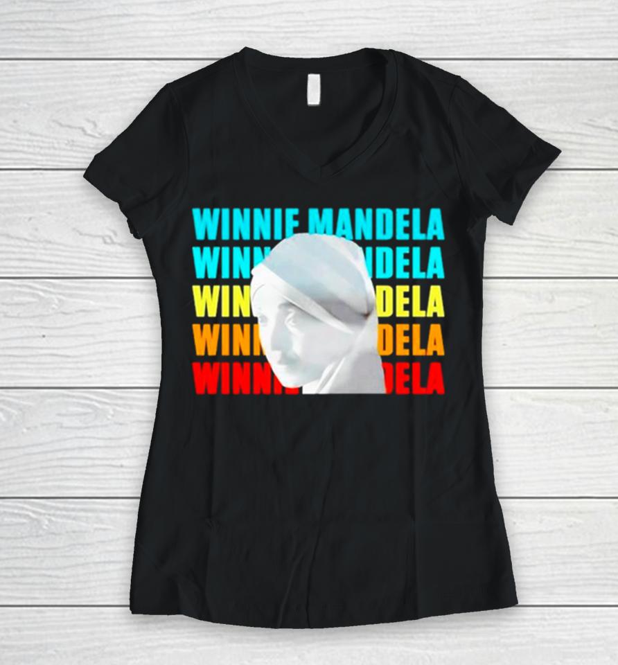 The Eff Deputy President Wearing Winnie Mandela Women V-Neck T-Shirt