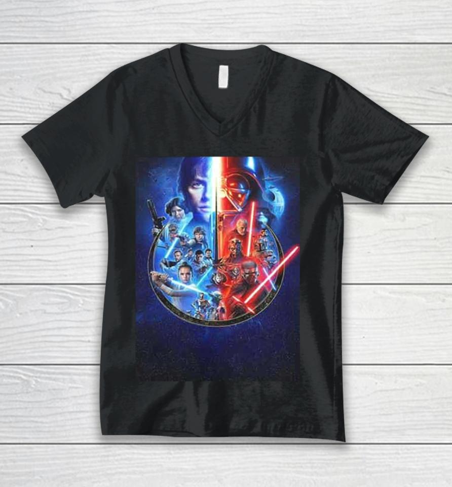 The Entire Skywalker Saga Will Be Re Released In Theaters On May 4Th 2024 Unisex V-Neck T-Shirt