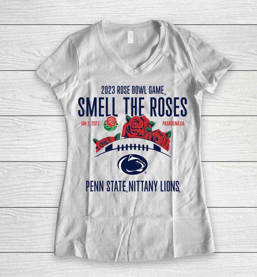 The Family Clothesline Penn State 2022 Rose Bowl Women V-Neck T-Shirt