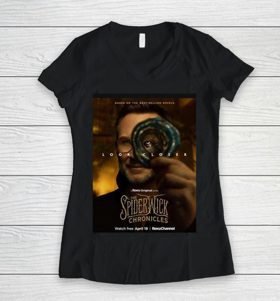 The First Poster For The Upcoming The Spiderwick Chronicles Has Been Released Premiering On Roku For Free On April 19 Women V-Neck T-Shirt