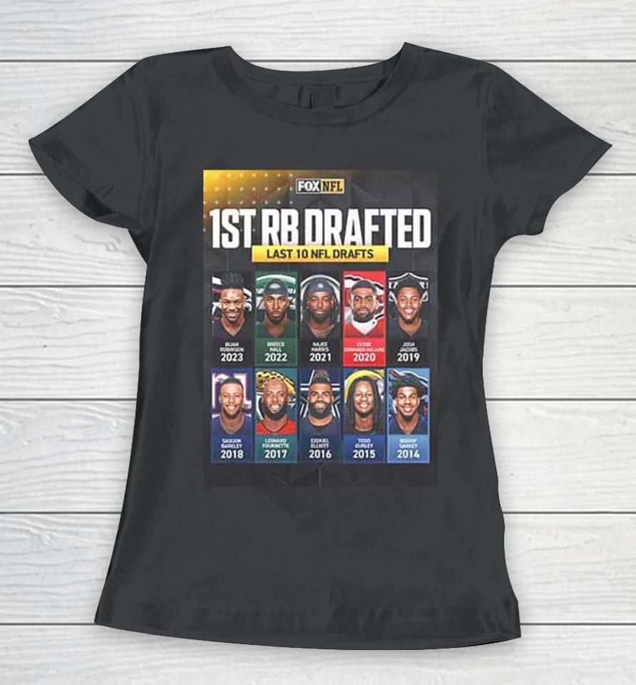 The First Rb Taken In The Nfl Draft Over The Last 10 Years Women T-Shirt