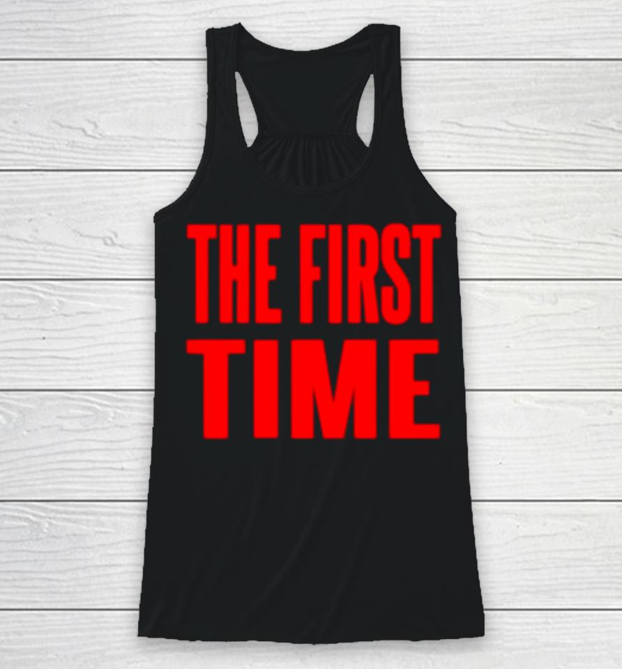 The First Time Logo Racerback Tank