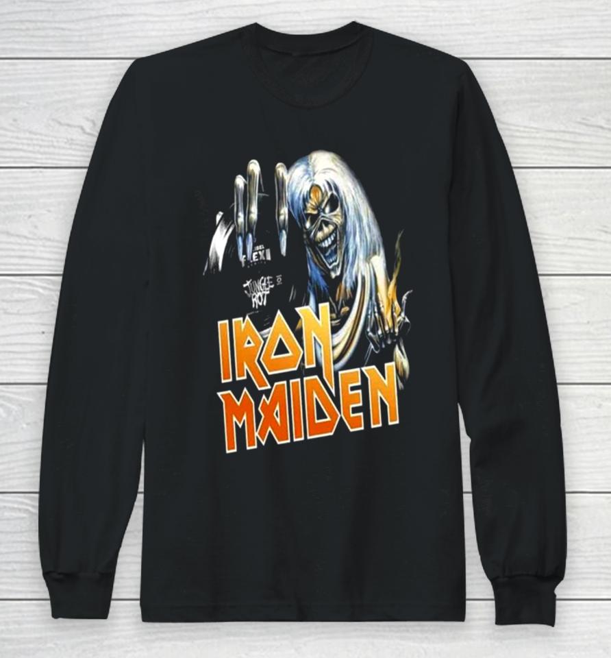 The Flexi Series Debut Of Death Metal Vets Jungle Rot Iron Maiden Long Sleeve T-Shirt