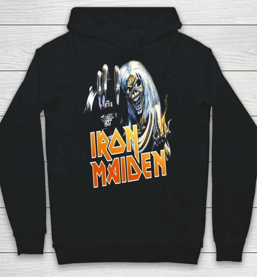 The Flexi Series Debut Of Death Metal Vets Jungle Rot Iron Maiden Hoodie