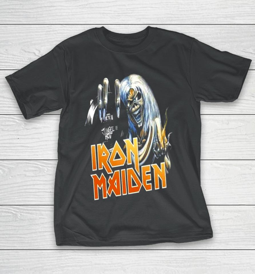 The Flexi Series Debut Of Death Metal Vets Jungle Rot Iron Maiden T-Shirt