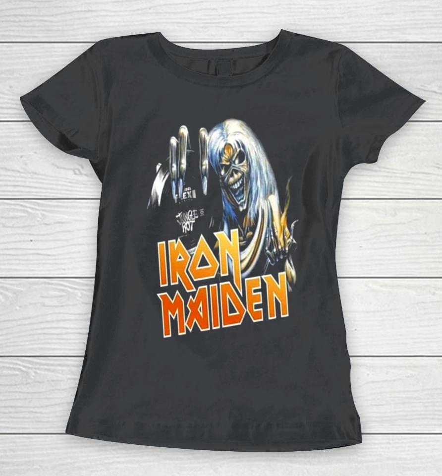 The Flexi Series Debut Of Death Metal Vets Jungle Rot Iron Maiden Women T-Shirt