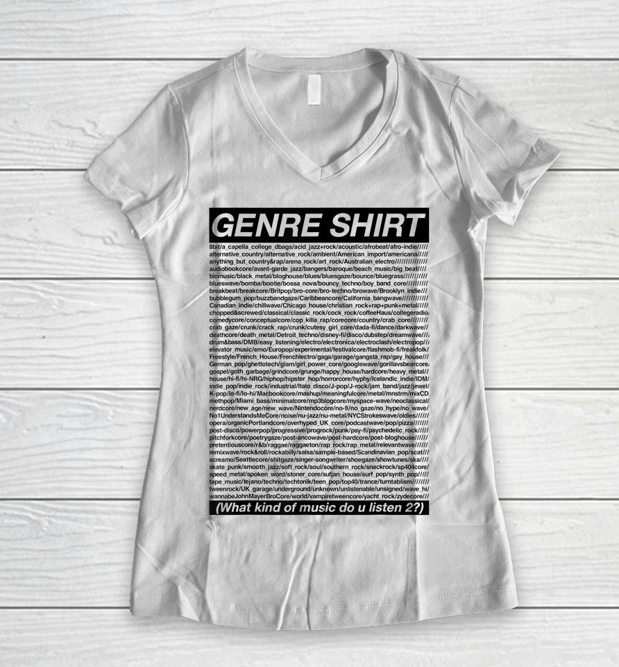The Genre Women V-Neck T-Shirt