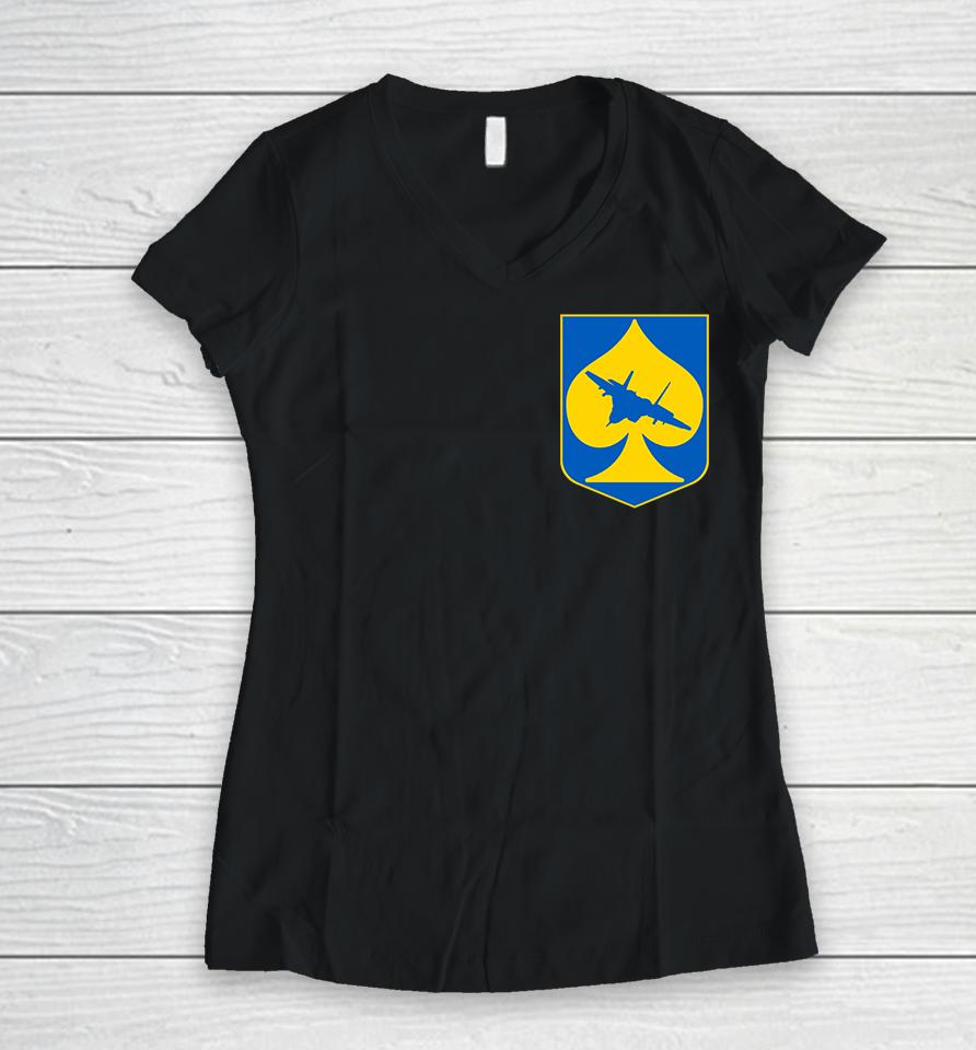 The Ghost Of Kyiv In The Pocket Women V-Neck T-Shirt