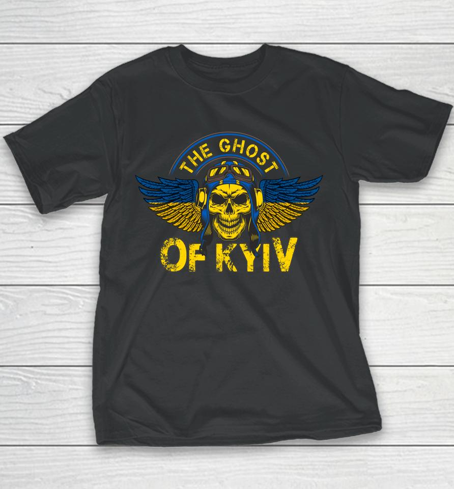 The Ghost Of Kyiv Support Ukraine Free Ukrainian Youth T-Shirt